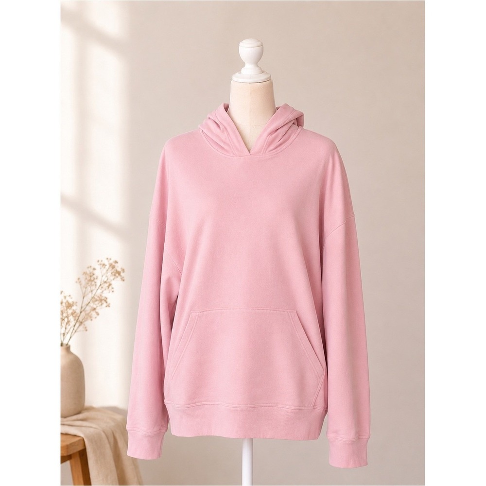 Ideology Womens Rose Tint Fleece Pullover Hoodie Sweatshirt 1X New